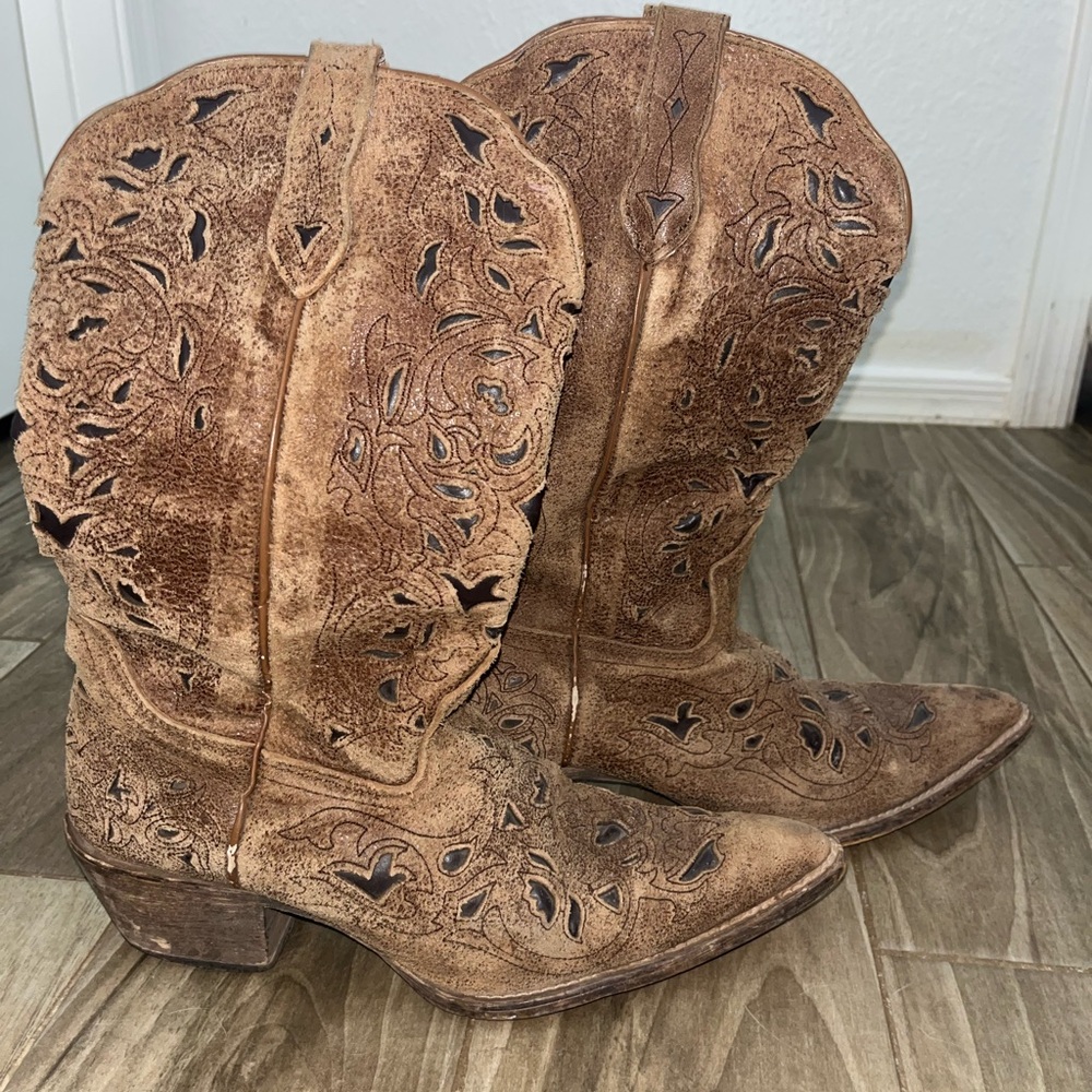 Brown Western Cowboy Boots